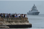 Tàu chiến và tàu ngầm Nga đến Cuba để tập trận