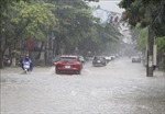 Một số tuyến phố ở TP Điện Biên Phủ ngập nặng sau mưa lớn trong đêm