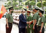 Chủ tịch nước Nguyễn Xuân Phúc chúc Tết Công an TP Hồ Chí Minh