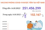 Hơn 251,45 triệu liều vaccine phòng COVID-19 đã được tiêm tại Việt Nam
