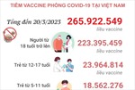 Tình hình tiêm vaccine phòng COVID-19 tại Việt Nam tính đến hết ngày 20/3/2023