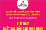 Đại hội Thể thao học sinh Đông Nam Á lần thứ 13: Việt Nam xuất sắc dẫn đầu toàn đoàn