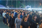 TP Hồ Chí Minh: Dòng người xếp hàng dài vào viếng Tổng Bí thư Nguyễn Phú Trọng