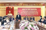 Chủ tịch Quốc hội Trần Thanh Mẫn làm việc với Ban Thường vụ Tỉnh uỷ Hà Tĩnh