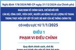 Chính sách, chế độ đối với cán bộ, công chức khi thực hiện sắp xếp tổ chức bộ máy 