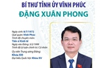 Bí thư Tỉnh ủy Vĩnh Phúc Đặng Xuân Phong