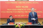 Tổng Bí thư Tô Lâm dự Hội nghị bàn giao nhiệm vụ công tác của Chánh Văn phòng Trung ương Đảng