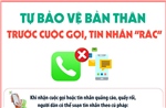 Tự bảo vệ bản thân trước cuộc gọi, tin nhắn &#39;rác&#39;