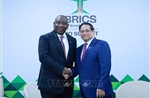 Thủ tướng Phạm Minh Chính gặp Tổng thống Nam Phi Cyril Ramaphosa
