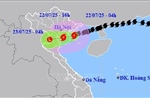 Khoảng sau 10 giờ ngày 22/7, bão đi vào khu vực phía Nam Hải Phòng và Ninh Bình