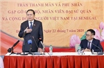 Chủ tịch Quốc hội Trần Thanh Mẫn gặp gỡ cộng đồng người Việt Nam tại Senegal