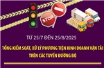 Tổng kiểm soát, xử lý phương tiện kinh doanh vận tải trên các tuyến đường bộ
