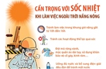Cẩn trọng với sốc nhiệt khi làm việc ngoài trời nắng nóng