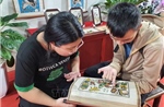 Tranh Đông Hồ tại Triển lãm thành tựu đất nước: Màu dân tộc sáng bừng trên giấy điệp