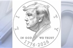 Mỹ công bố bản thiết kế đồng xu 1 USD khắc hình Tổng thống Donald Trump