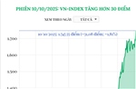 Bất động sản dẫn sóng, VN-Index bật tăng lên mốc đỉnh lịch sử mới