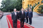 Chủ tịch nước Lương Cường chủ trì lễ đón chính thức Tổng Thư ký Liên hợp quốc
