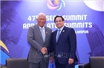 Thủ tướng Phạm Minh Chính gặp Chủ tịch Hội đồng châu Âu Antonio Costa
