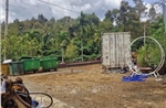 Tài xế xe cẩu tử vong do bị thùng container va vào đầu
