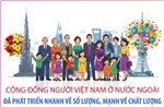 Cộng đồng người Việt Nam ở nước ngoài đã phát triển nhanh về số lượng, mạnh về chất lượng