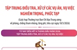 Tập trung điều tra, xử lý các vụ án, vụ việc nghiêm trọng, phức tạp