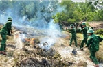 Bộ đội Biên phòng phối hợp kịp thời dập tắt cháy rừng