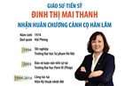 Giáo sư-Tiến sỹ Đinh Thị Mai Thanh nhận Huân chương Cành cọ Hàn lâm