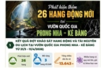 Phát hiện thêm 26 hang động mới tại Vườn Quốc gia Phong Nha - Kẻ Bàng