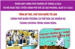 Chính phủ khẩn trương cụ thể hóa các nhiệm vụ thành chương trình hành động