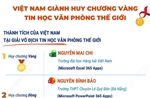 Việt Nam giành huy chương vàng tin học văn phòng thế giới