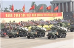 Đẹp như phim các khối khí tài diễu binh, diễu hành trên Quảng trường Ba Đình