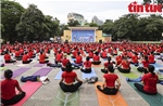 Hà Nội: Hơn 2.000 người tham gia đồng diễn chào mừng Ngày quốc tế Yoga