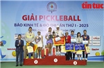 Xác định các nhà vô địch Giải Pickleball Báo Kinh tế & Đô thị lần thứ I - 2025