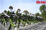 Vượt nắng hè, rèn ý chí, luyện tập diễu binh Kỷ niệm 80 năm Cách mạng Tháng Tám và Quốc khánh 2/9