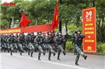 Chiến sĩ công an vượt nắng, thắng mưa luyện diễu binh mừng 80 năm Ngày Quốc khánh
