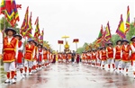 Lễ rước kiệu dâng lễ vật Giỗ Tổ tại Đền Hùng