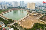 Hồ Đồng Bông 2 dần hoàn thiện, tăng khả năng chống ngập phía Tây Hà Nội