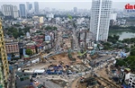 Thi công ga S3 metro số 5 nút giao Nguyễn Chí Thanh