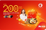 MSB ưu đãi lớn cho chủ thẻ tín dụng dịp cuối năm