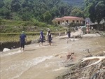 Yên Bái: Mưa lũ làm sập trôi 1 nhà, hỏng 3 công trình thủy lợi ở huyện Văn Chấn