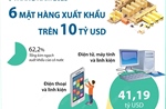 6 mặt hàng xuất khẩu trên 10 tỷ USD