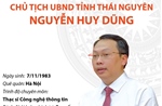 Phó Bí thư Tỉnh ủy, Chủ tịch UBND tỉnh Thái Nguyên Nguyễn Huy Dũng