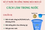 Xử lý nước ăn, uống trong mùa mưa lũ: Cách làm trong nước