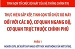 Dự kiến sắp xếp tổ chức bộ máy đối với các bộ, cơ quan ngang bộ, cơ quan trực thuộc Chính phủ 