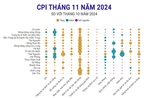 Chỉ số CPI chung cả nước tháng 11/2024 tăng 0,13%