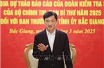 Thông báo dự thảo Báo cáo kết quả kiểm tra đối với Ban Thường vụ Tỉnh ủy Bắc Giang