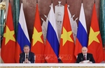 Tổng Bí thư Tô Lâm và Tổng thống Vladimir Putin phát biểu với báo chí