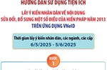 Hướng dẫn sử dụng “Tiện ích lấy ý kiến nhân dân về nội dung sửa đổi, bổ sung một số điều của Hiến pháp năm 2013 trên ứng dụng VNeID"