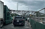 Lập tổ điều tra sự cố sập đổ cần cẩu công trình xây dựng nút giao thông Mỹ Thủy
