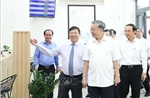 Tổng Bí thư khảo sát thực tế mô hình tổ chức chính quyền địa phương 2 cấp tại xã Tân Vĩnh Lộc, TP Hồ Chí Minh